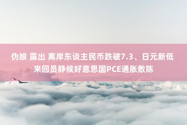 伪娘 露出 离岸东谈主民币跌破7.3、日元新低 来回员静候好意思国PCE通胀敷陈