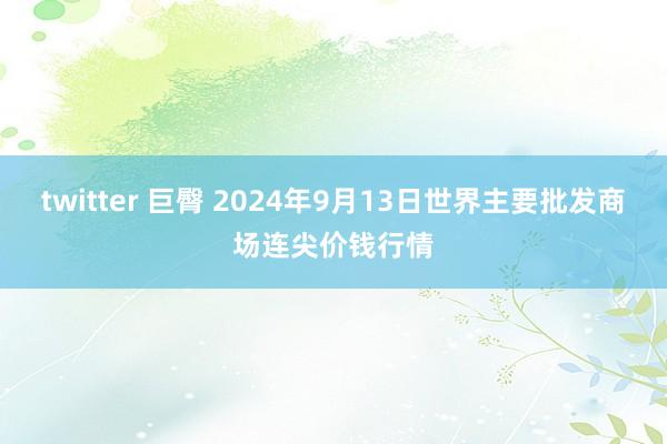 twitter 巨臀 2024年9月13日世界主要批发商场连尖价钱行情