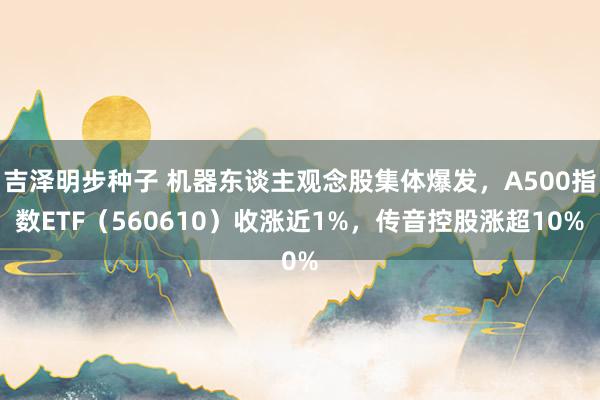 吉泽明步种子 机器东谈主观念股集体爆发，A500指数ETF（560610）收涨近1%，传音控股涨超10%