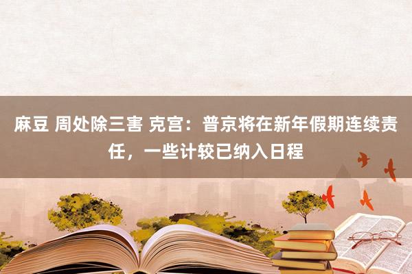 麻豆 周处除三害 克宫：普京将在新年假期连续责任，一些计较已纳入日程