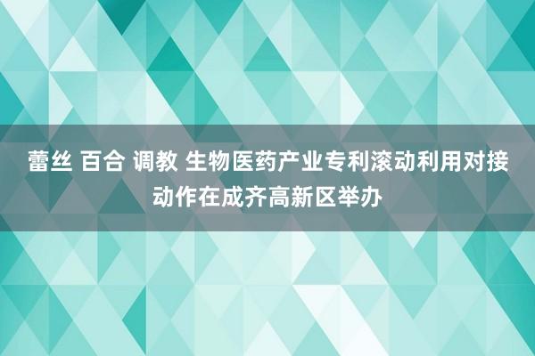 蕾丝 百合 调教 生物医药产业专利滚动利用对接动作在成齐高新区举办