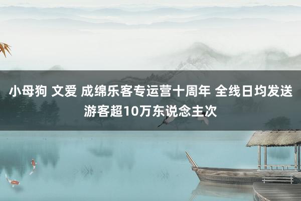 小母狗 文爱 成绵乐客专运营十周年 全线日均发送游客超10万东说念主次